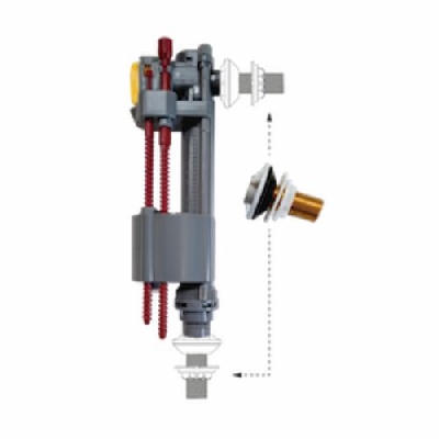 ITS COMPACT - REVERSE Valvola di riempimento a galleggiante universale attacco laterale e dal basso 2.01/U