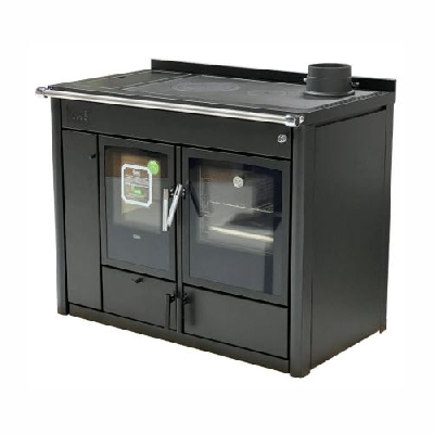 Klover ALTEA 110 Termocucina a legna con ACS Matt Black