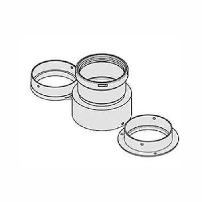 Kit sdoppiato Ø 80/80 per scaldabagno a gas beretta Idrabagno LX 17