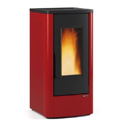 Stufa a pellet ventilata DAHIANA bordeaux La nordica Extraflame