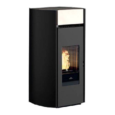 Stufa a pellet ventilata MYRNA bianco opaco Edilkamin