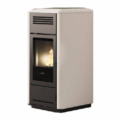 Termostufa a pellet MILLA H15 bianco panna Edilkamin