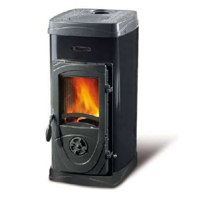 Stufa a legna SUPER MAX nera La nordica Extraflame